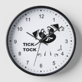 Mops Lover Dog Clock Uhr (Vorderseite)