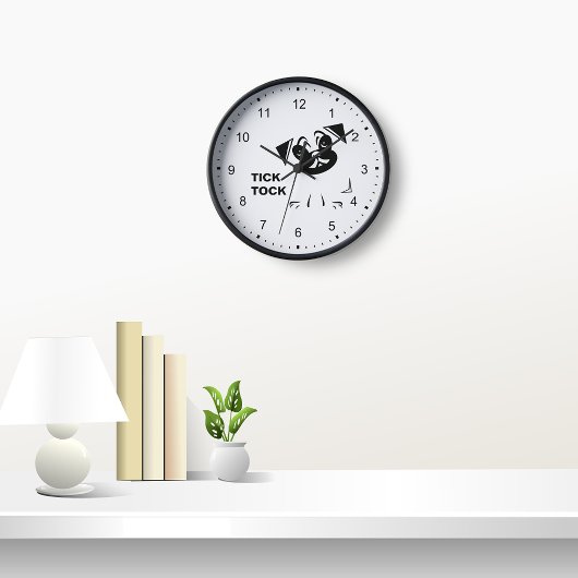 Mops Lover Dog Clock Uhr