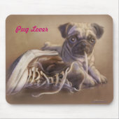 Mops Lover Mousepad (Vorne)