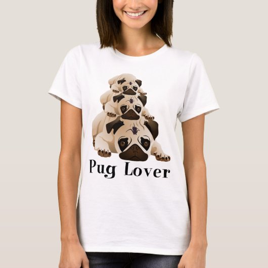 Mops Lover.png T-Shirt (Vorderseite)