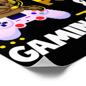 Mops Lover Video Games Dog Mops Gaming for Gamer Poster (Ecke)