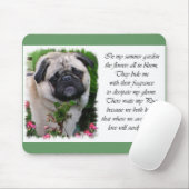 Mops Lovers Art Mousepad (Mit Mouse)