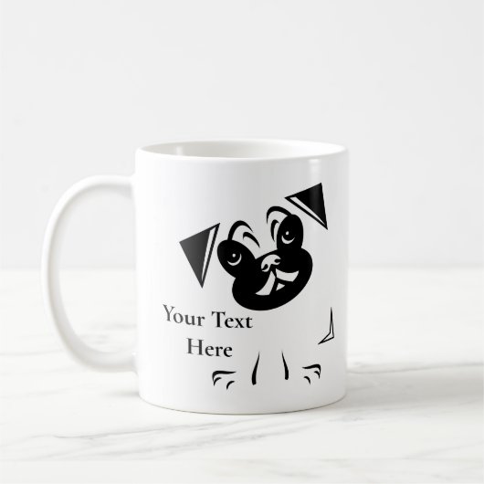 Mops Lover's Dog Kaffeetasse (Links)
