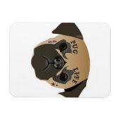 Mops Lovers | Lebensdauer Niedlicher Mops Magnet (Horizontal)