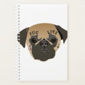 Mops Lovers | Lebensdauer Niedlicher Mops Planer (Vorderseite)