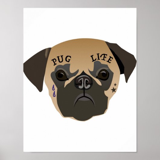 Mops Lovers | Lebensdauer Niedlicher Mops Poster (Vorne)
