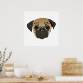 Mops Lovers | Lebensdauer Niedlicher Mops Poster (Küche)