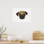 Mops Lovers | Lebensdauer Niedlicher Mops Poster (Küche)