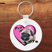 Mops Lovers Schlüsselanhänger (Vorderseite)