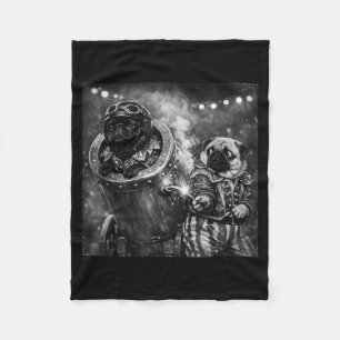 Mops Lustiger Jungen Mädchen Kostüm Retro Meme Zir Fleecedecke