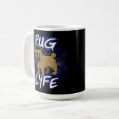 Mops Lyfe Kaffeetasse (Vorderseite Links)