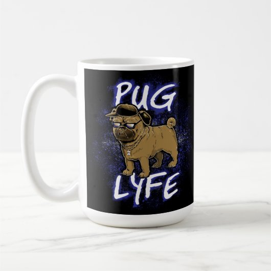 Mops Lyfe Kaffeetasse (Links)