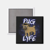 Mops Lyfe Magnet (Vorderseite/Rückseite)