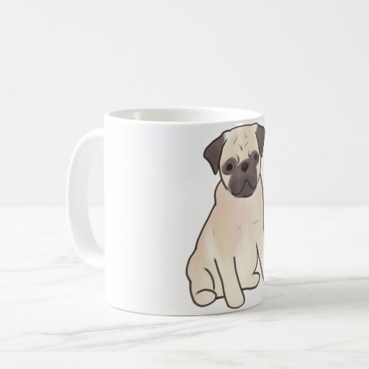 Mops Magic Kaffeetasse (Vorderseite Links)