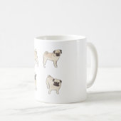 Mops Magic Kaffeetasse (VorderseiteRechts)