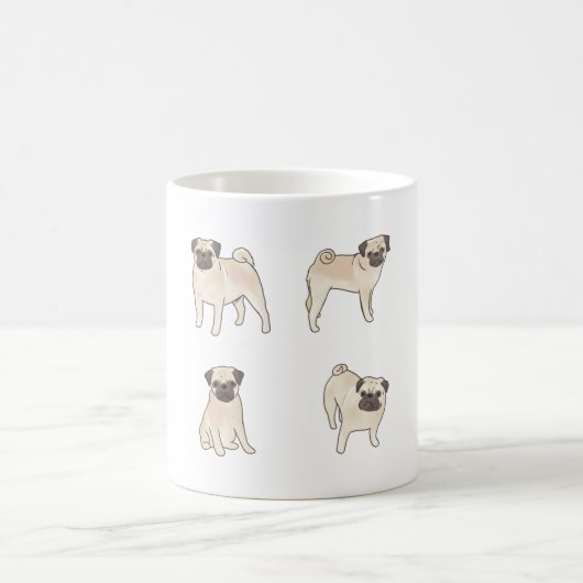 Mops Magic Kaffeetasse (Mittel)