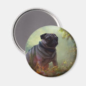 Mops Magnet (Vorderseite/Rückseite)