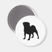 Mops Magnet (Vorderseite/Rückseite)