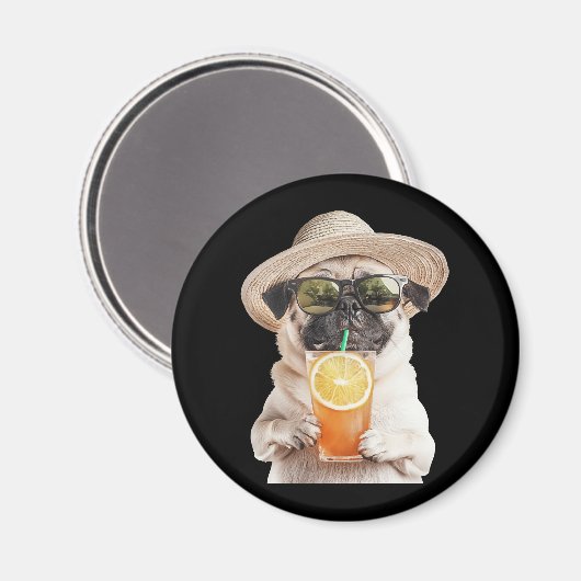 Mops magnet (Vorderseite/Rückseite)