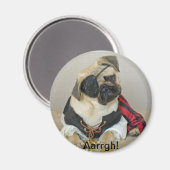 Mops Magnet (Vorderseite/Rückseite)
