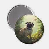 Mops Magnet (Vorderseite/Rückseite)