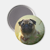 Mops Magnet (Vorderseite/Rückseite)