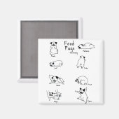 Mops Magnet (Vorderseite/Rückseite)