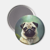 Mops Magnet (Vorderseite/Rückseite)