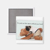 Mops-Magnet Magnet (Vorderseite/Rückseite)