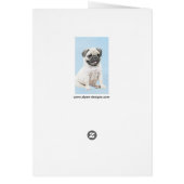 Mops Malerei - Niedliche Original Hunde Kunst (Hinten)