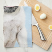 Mops Malerei - Niedliche Original Hunde Kunst Geschirrtuch (Viertel Falte)