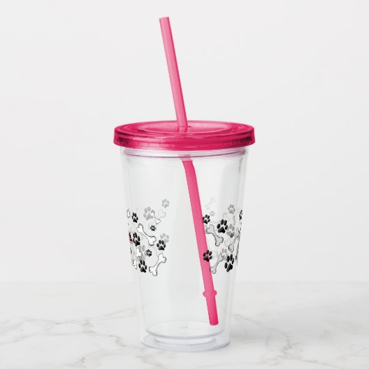 Mops Mama Acryltrinkbecher (Links)