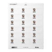 Mops Mama Adressaufkleber (Vorne)