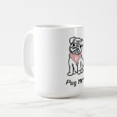 MOPS-MAMA - ANFANG DES KUNDENHUNDES KAFFEETASSE (Vorderseite Links)