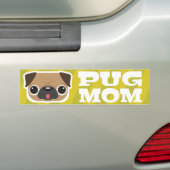 Mops-Mama-Autoaufkleber Autoaufkleber (Auf Auto)