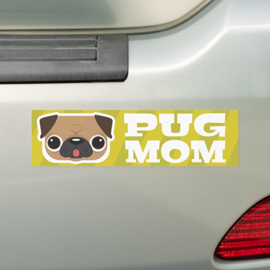 Mops-Mama-Autoaufkleber Autoaufkleber (Auf Auto)