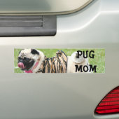 Mops-Mama-Autoaufkleber Autoaufkleber (Auf Auto)