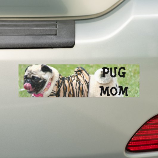 Mops-Mama-Autoaufkleber Autoaufkleber (Auf Auto)