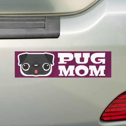 Mops-Mama-Autoaufkleber Autoaufkleber (Auf Auto)