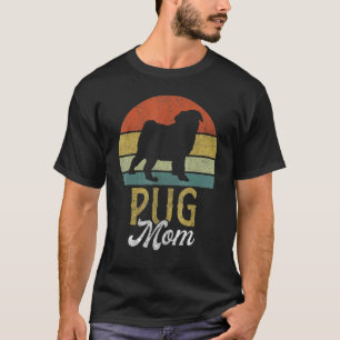 Mops Mama Beste Mops Mama je Mütter Tag für Hunde  T-Shirt