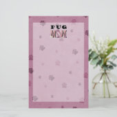 Mops MAMA Briefpapier (Stehend Vorderseite)