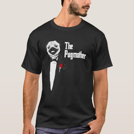 Mops Mama Die Pugmutter Der Hund Mutter Mops Mami T-Shirt (Vorderseite)