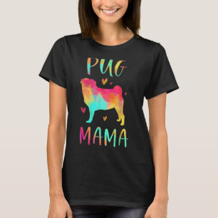 Mops Mama farbenfrohe Mops Hunde Mama für den Mutt T-Shirt