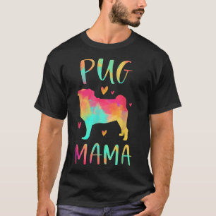 Mops Mama Farbenfroher Mops Geschenke Hunde Mama C T-Shirt