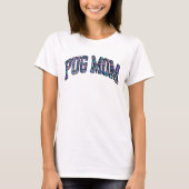 Mops-Mama - farbenfrohes Tier Leopard T-Shirt (Vorderseite)