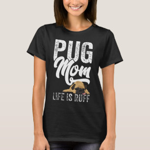 Mops Mama Funny Lazy Mops Dog Lover Geschenk T-Shirt
