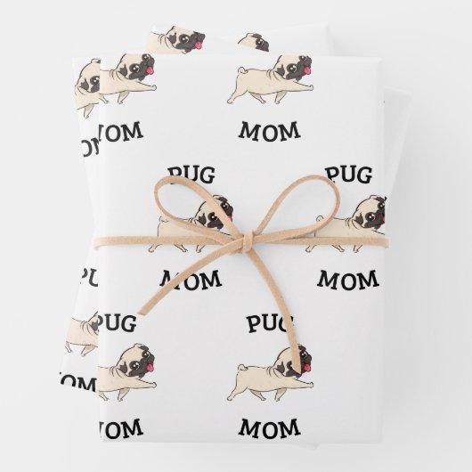 Mops Mama Geschenkpapier Set (Beispiel)