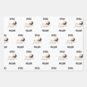 Mops Mama Geschenkpapier Set (Vorderseite)