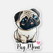 Mops Mama Heftsticker