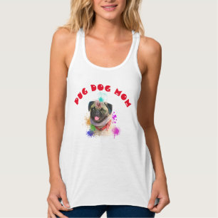 Mops Mama Hund Beste Hundemutter je Tank Top